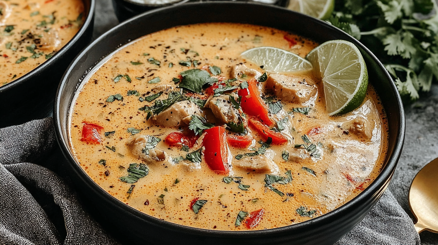 Creamy Cajun Chicken Soup hero shot