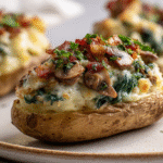 Cheesy Twice-Baked Stuffed Potatoes hero shot