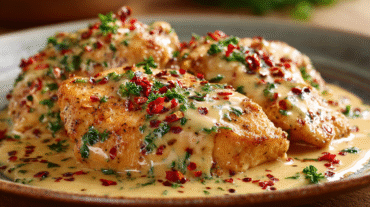 Chicken Fillet in Spicy Garlic-Parmesan Sauce