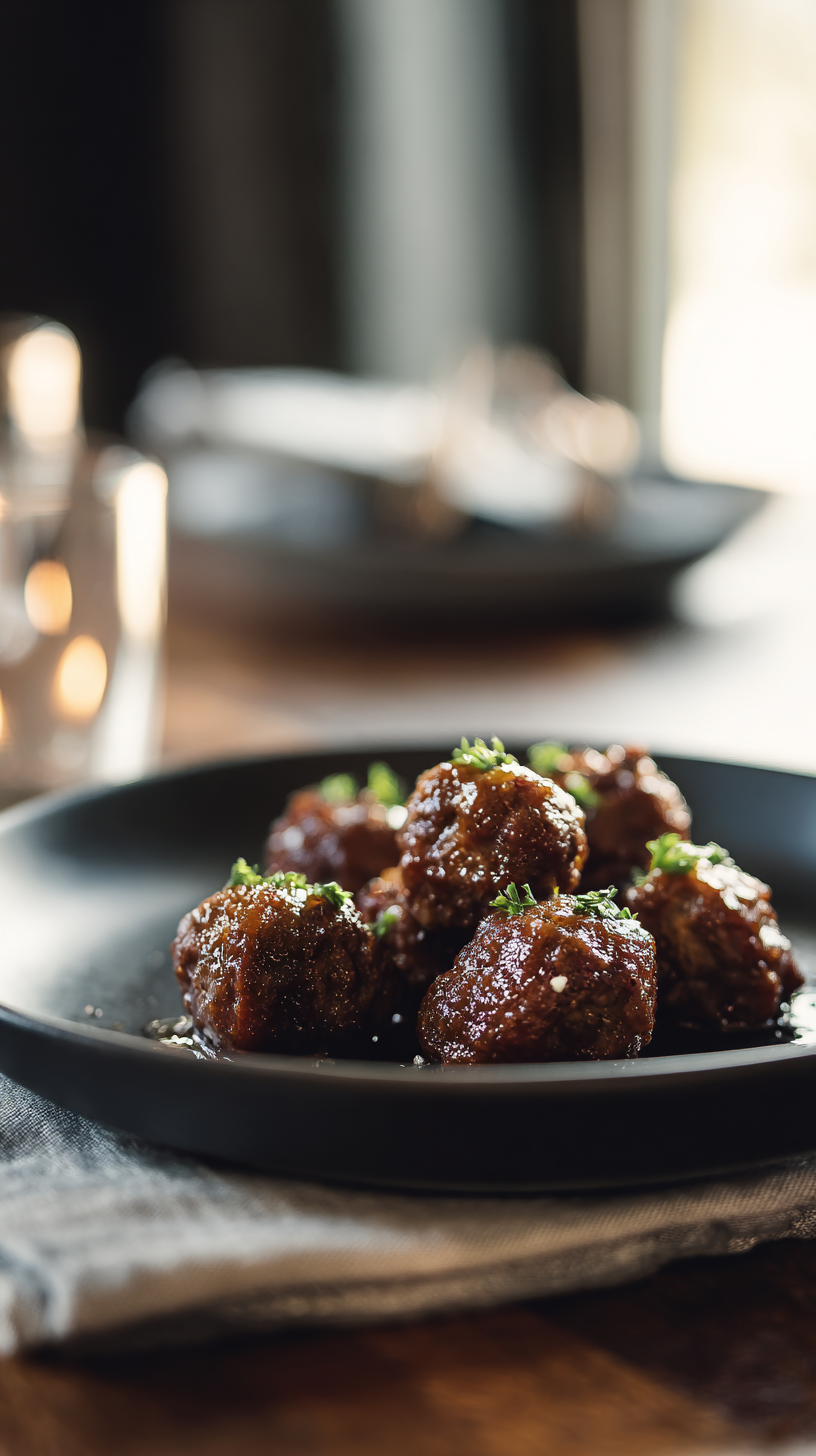 Garlic Butter Steak Bites being served on beautiful dinnerware