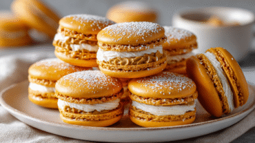 Pumpkin Pie Macarons hero shot