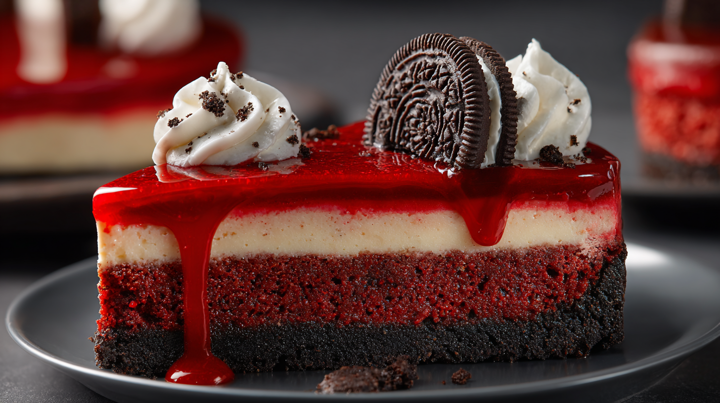 Red Velvet Oreo Cheesecake hero shot