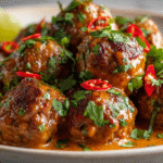 Thai Red Curry Turkey Meatballs hero shot