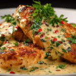 Chicken Fillet in Spicy Garlic-Parmesan Sauce hero shot
